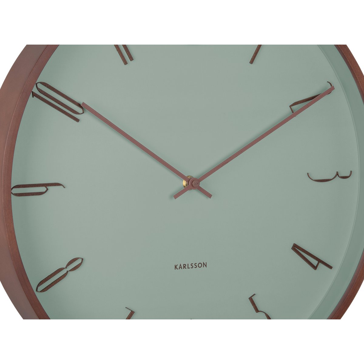 Wanduhr Scandia - graugrün