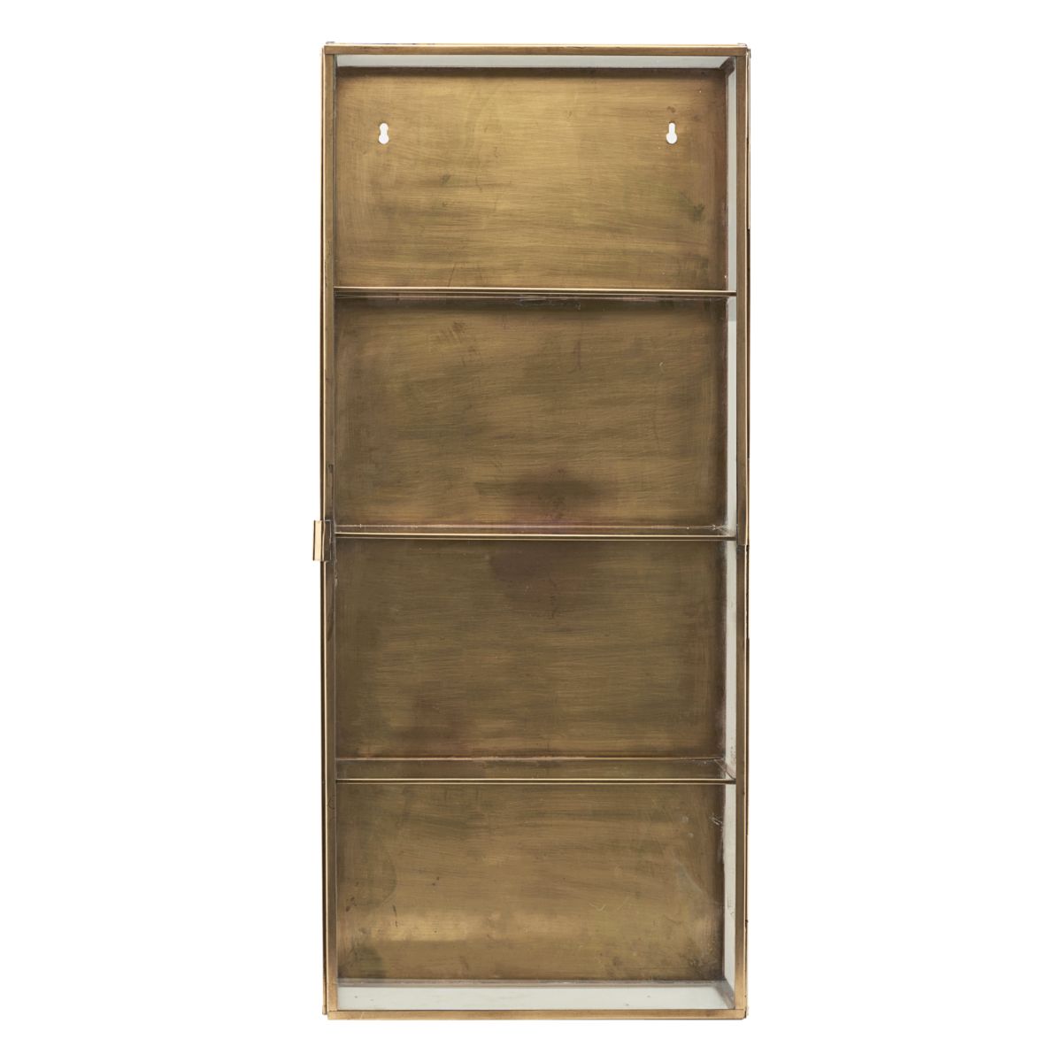 Vitrine Glass - messing 35 x 80 cm