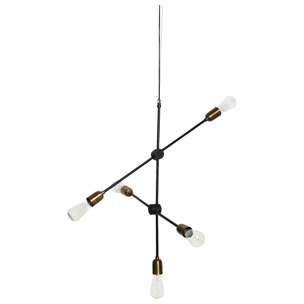 Lampe Molecular - schwarz/messing