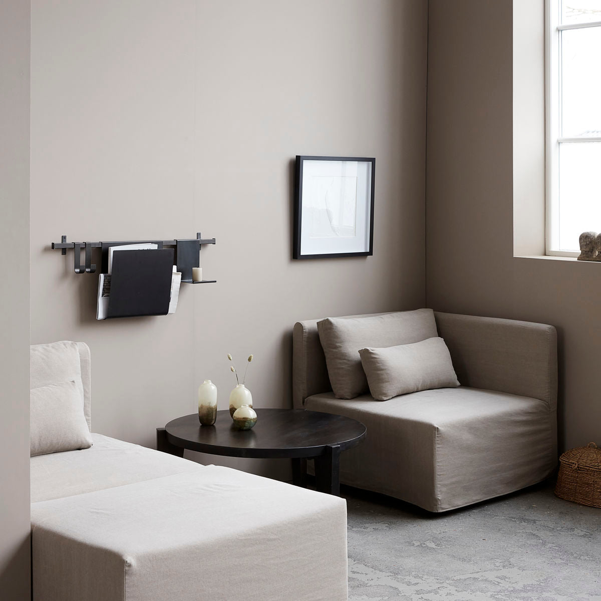 Couchtisch Bali - schwarz Ø 80 cm