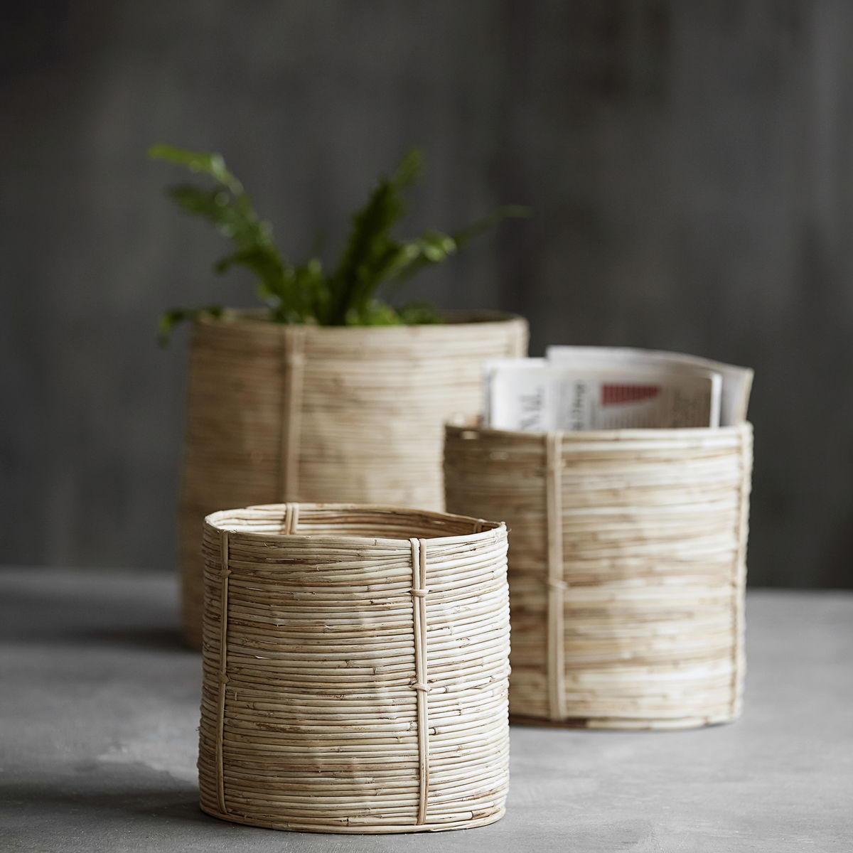 Körbe Chaka hoch - natur 3er Set