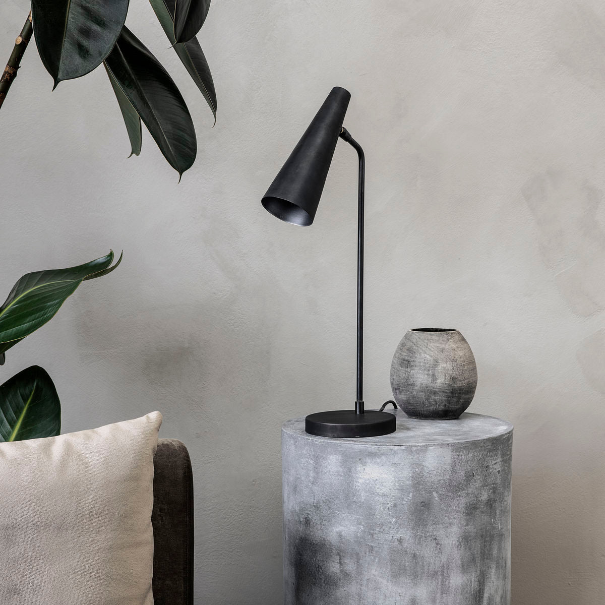 Tischlampe Precise - mattschwarz