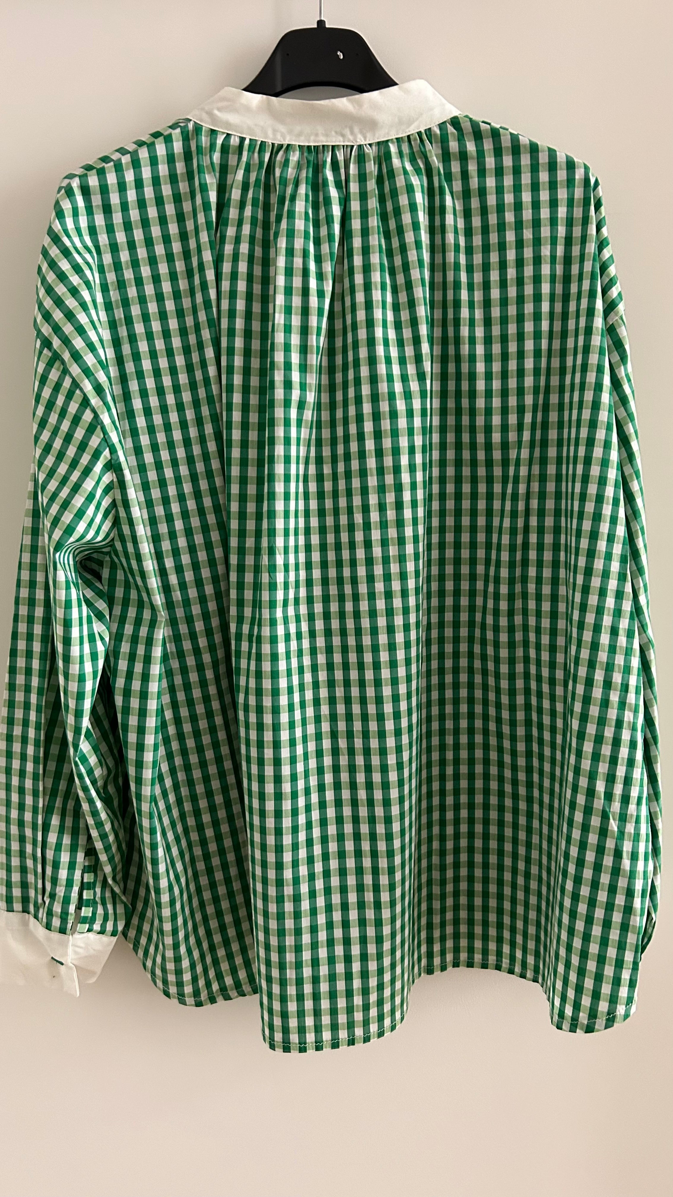 Bluse kariert - grün