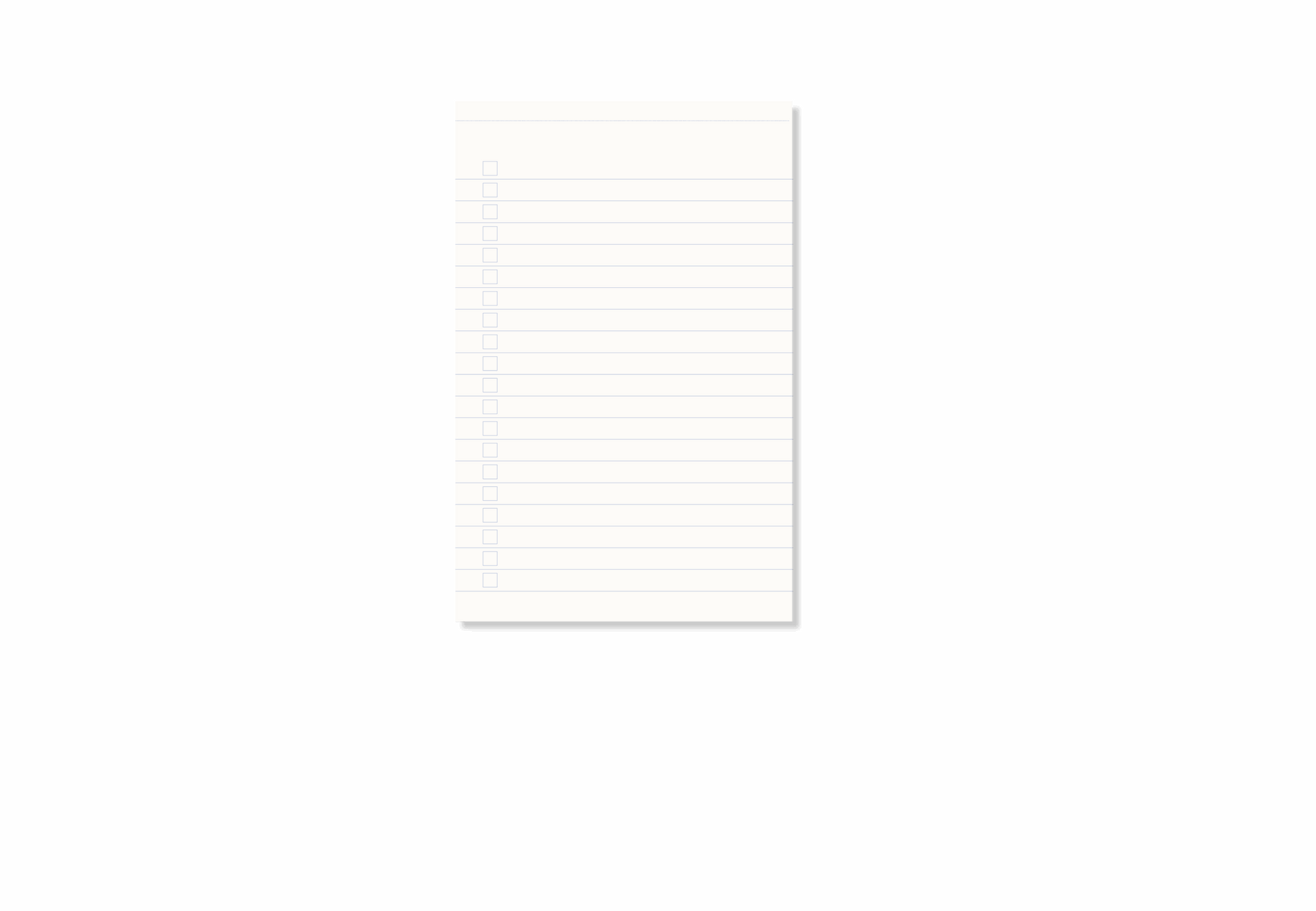Notizblock Everyday List - Rosa Rot Gestreift