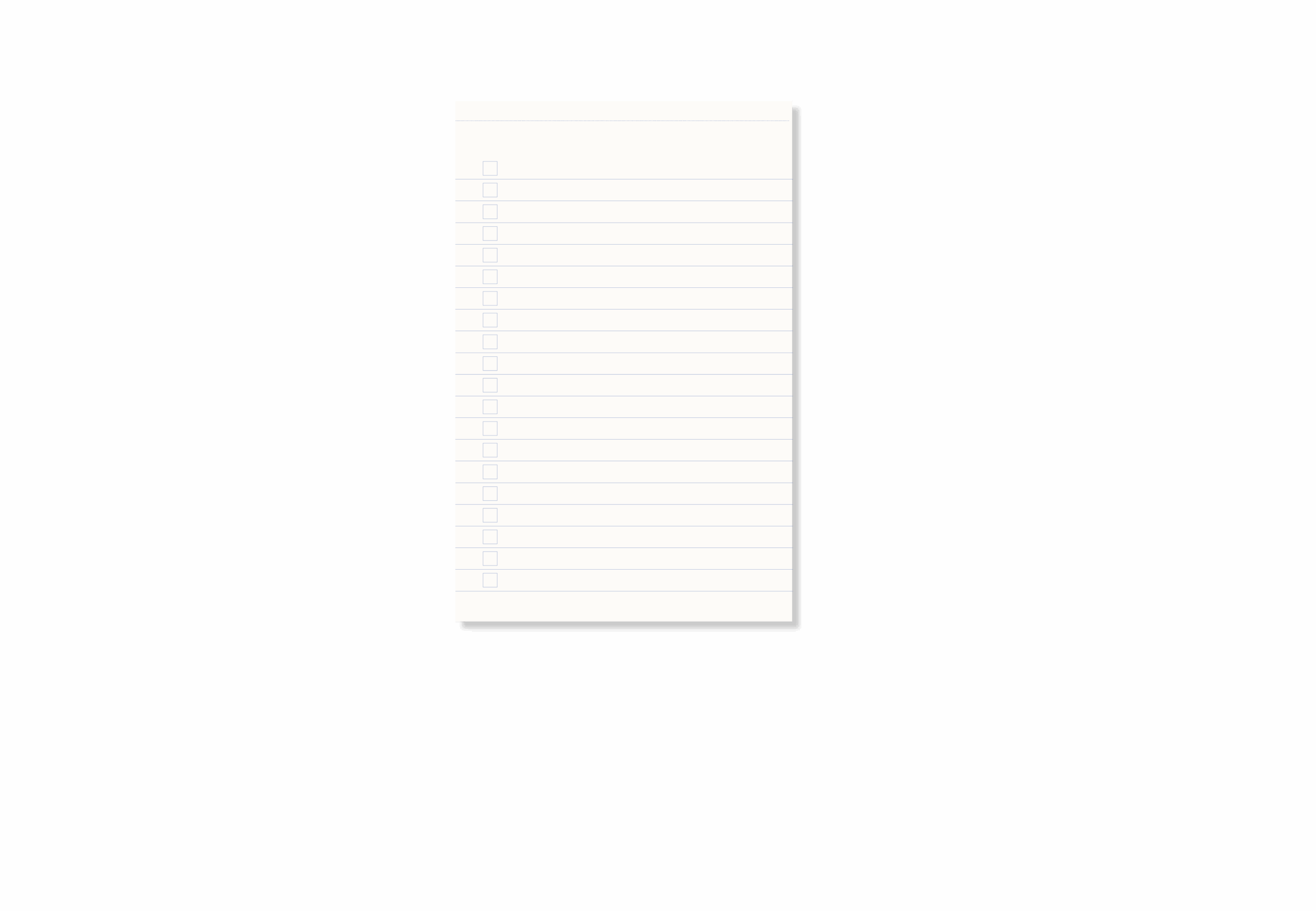Notizblock Everyday List - Rosa Rot Gestreift