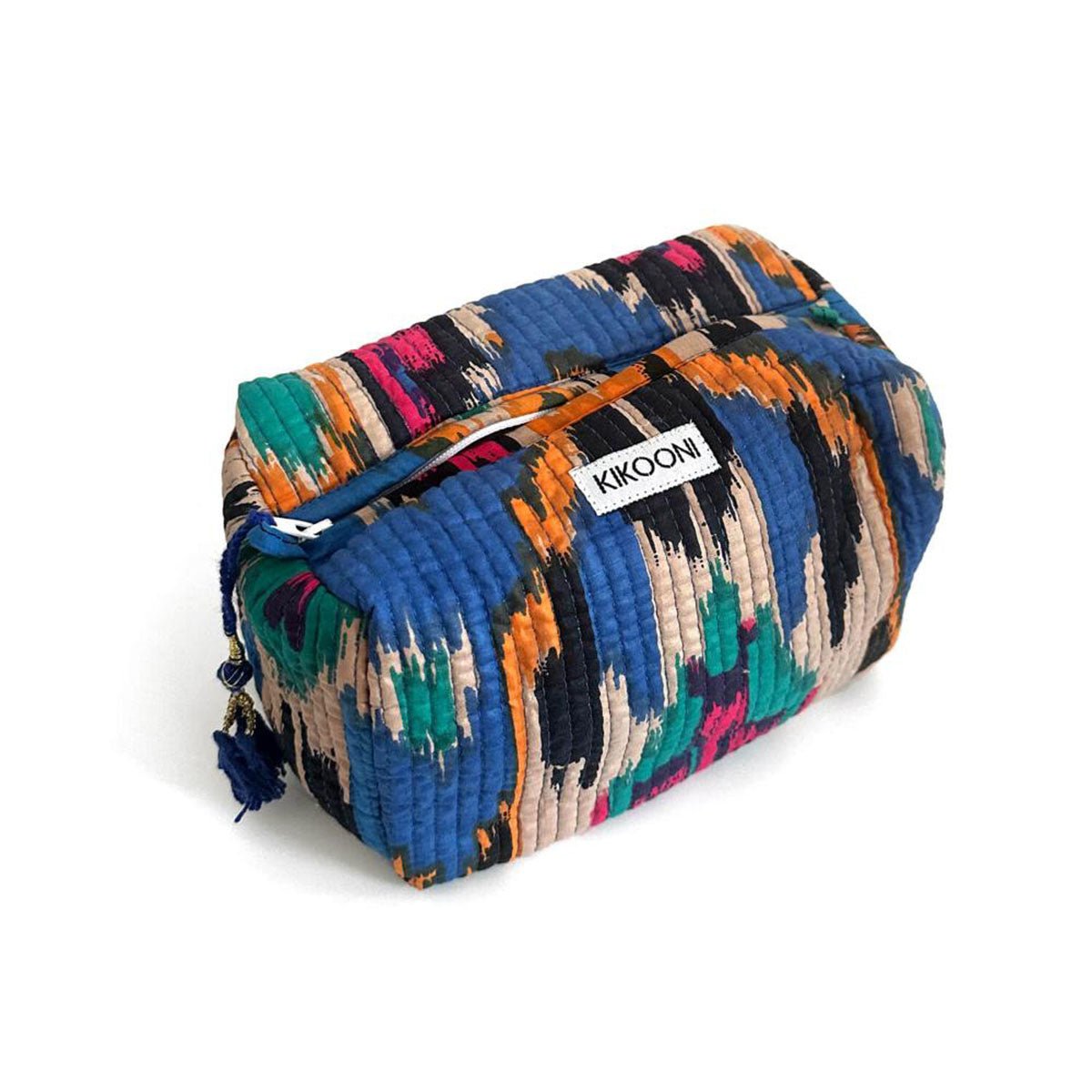 kleine Kosmetiktasche "Blue Ikat"