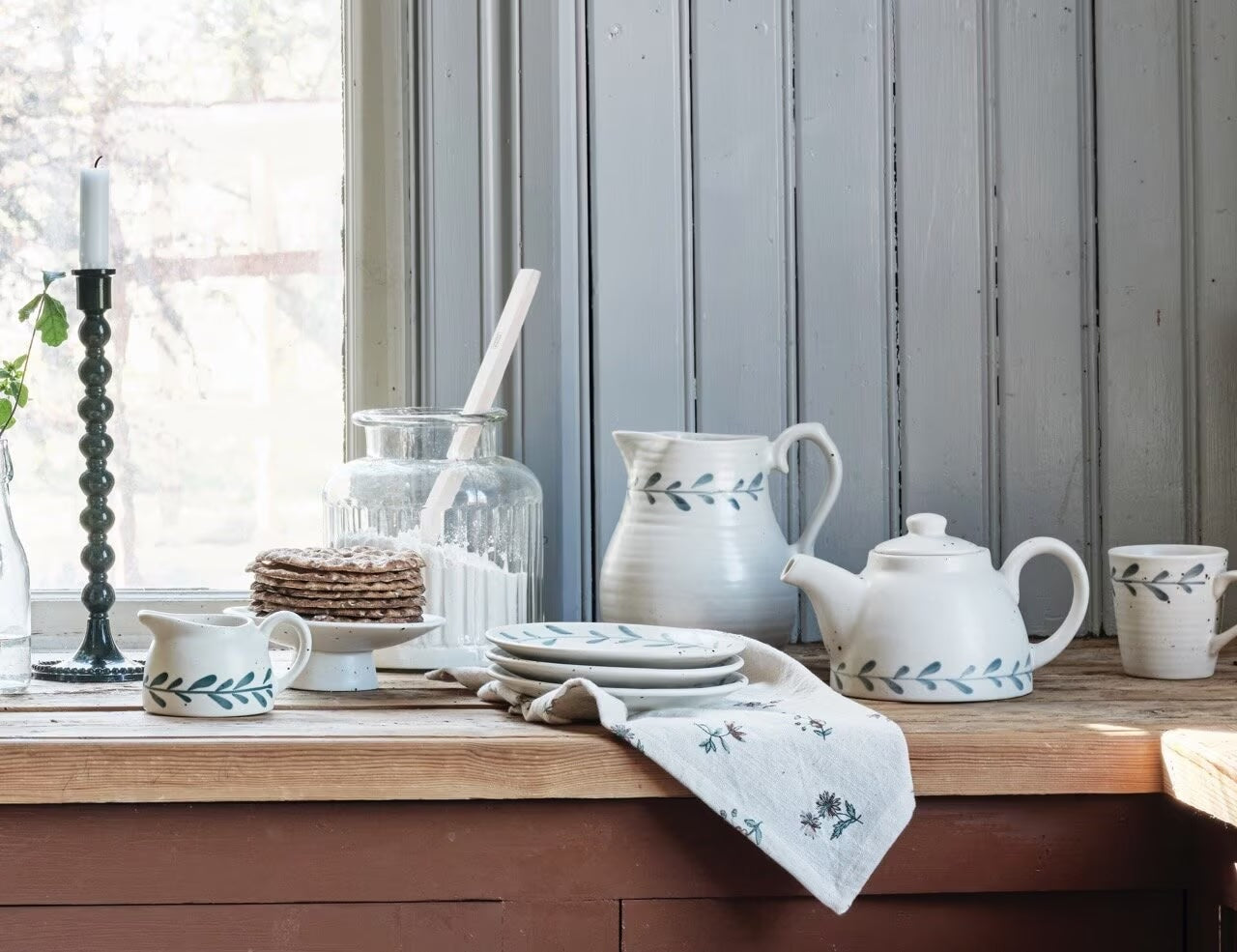 Krug Viola - Leaf Blau