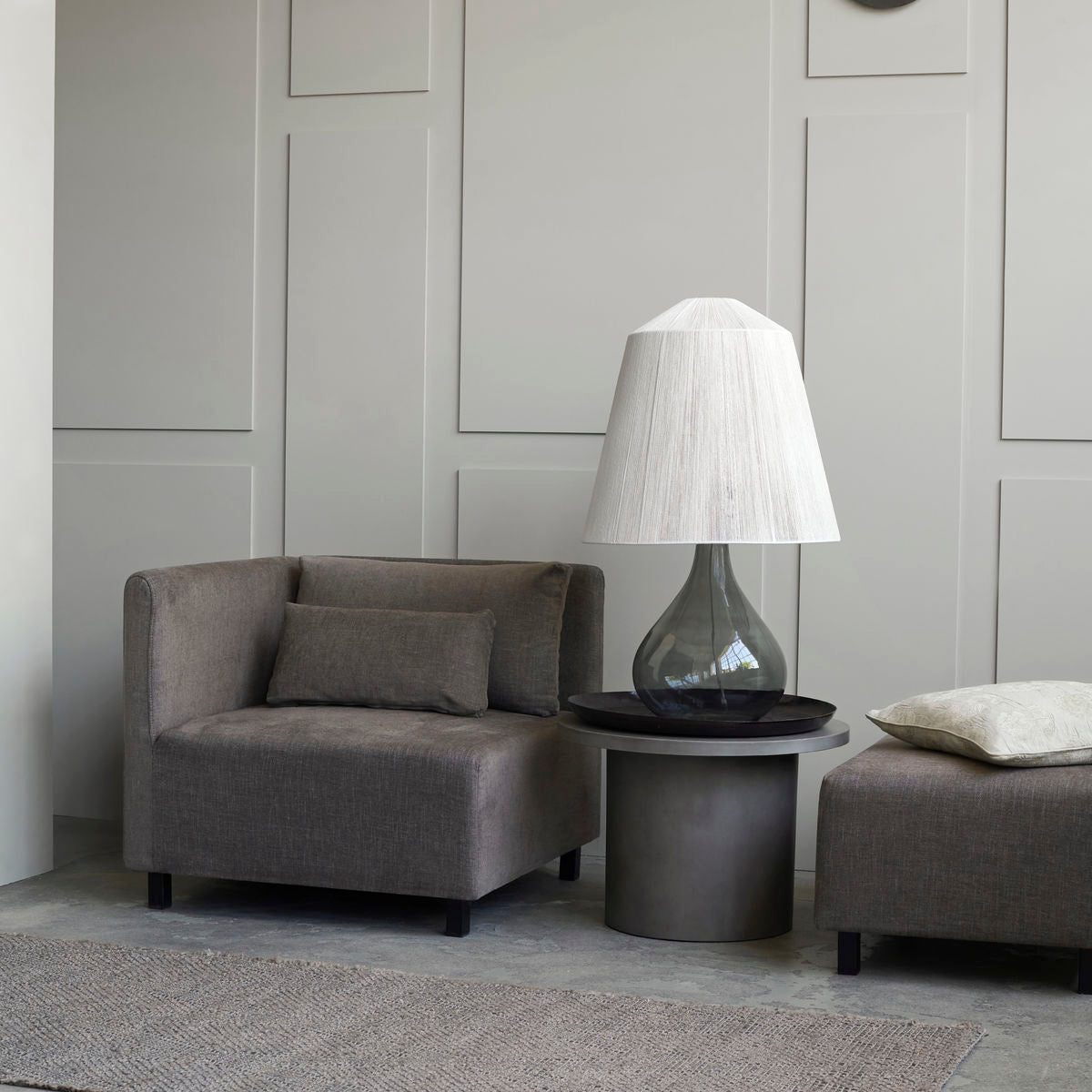 Sofa Mittelteil Hazel Night - grau/braun