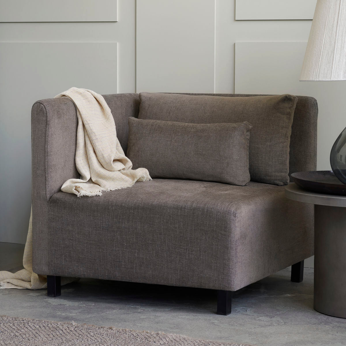 Sofa Eckteil Hazel Night - grau/braun