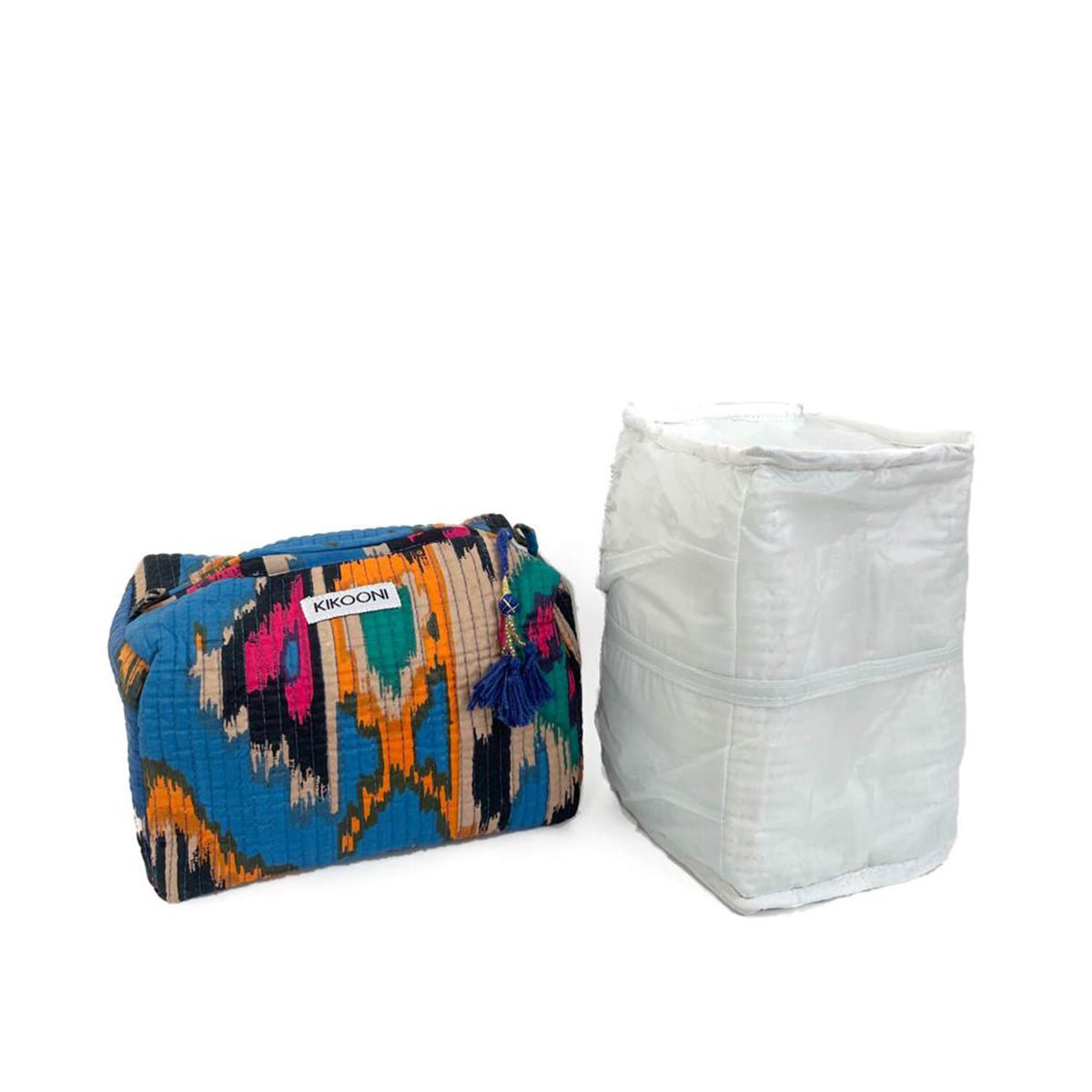 kleine Kosmetiktasche "Blue Ikat"