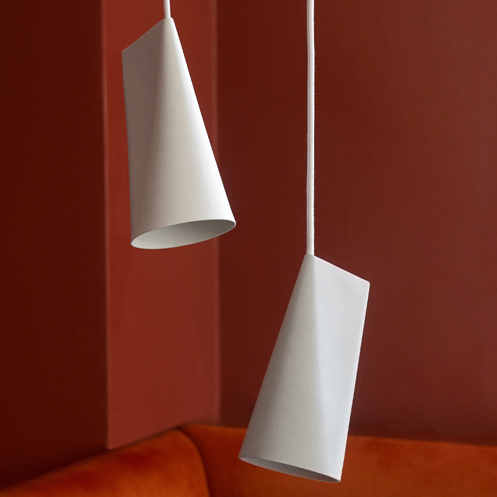 Porzellan Lampe Narrow - white