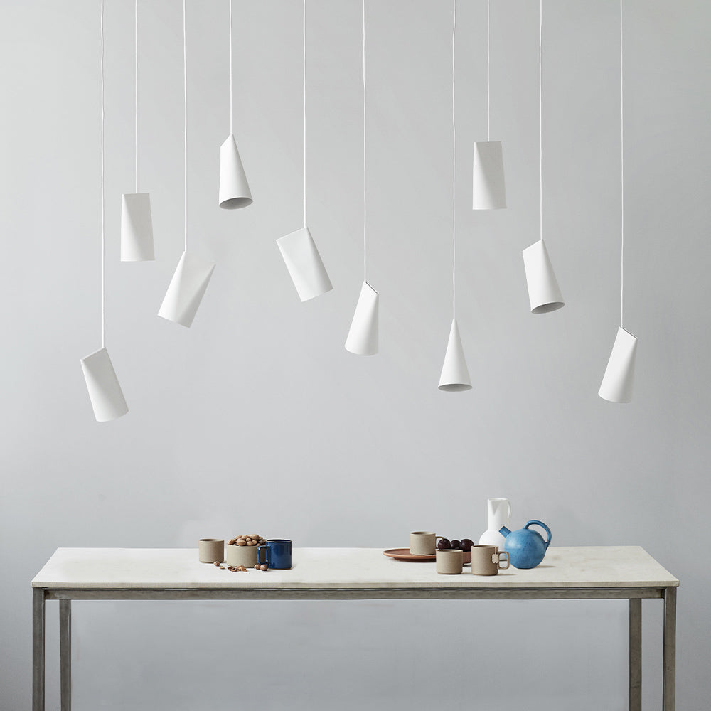 Porzellan Lampe Narrow - white