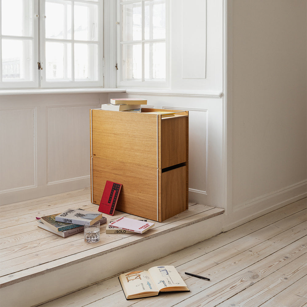 Aufbewahrungsbox aus Holz - oak