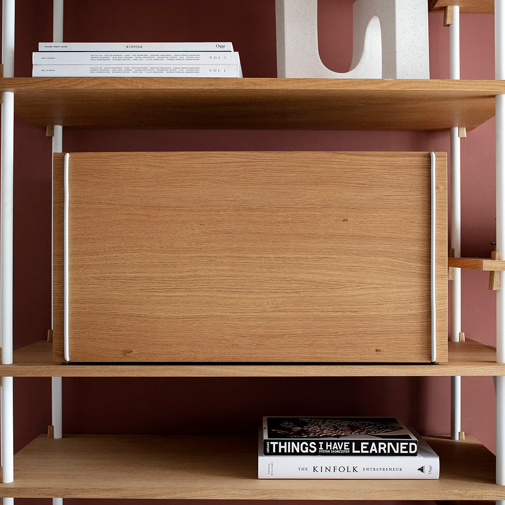 Aufbewahrungsbox aus Holz - oak