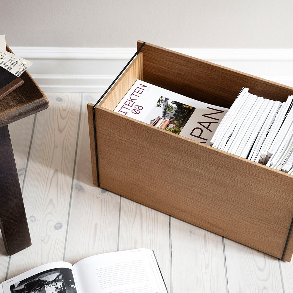 Aufbewahrungsbox aus Holz - oak