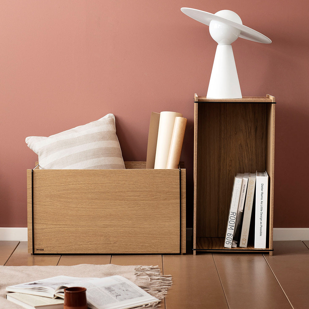 Aufbewahrungsbox aus Holz - oak