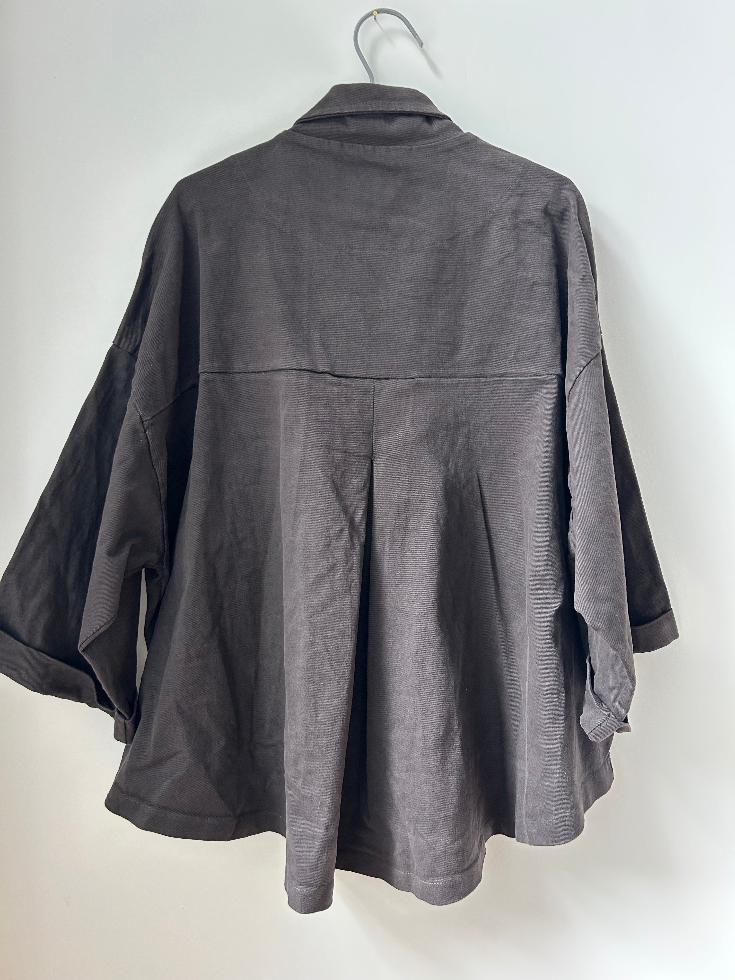 Klassische Trenchcoat-Jacke dunkelbraun