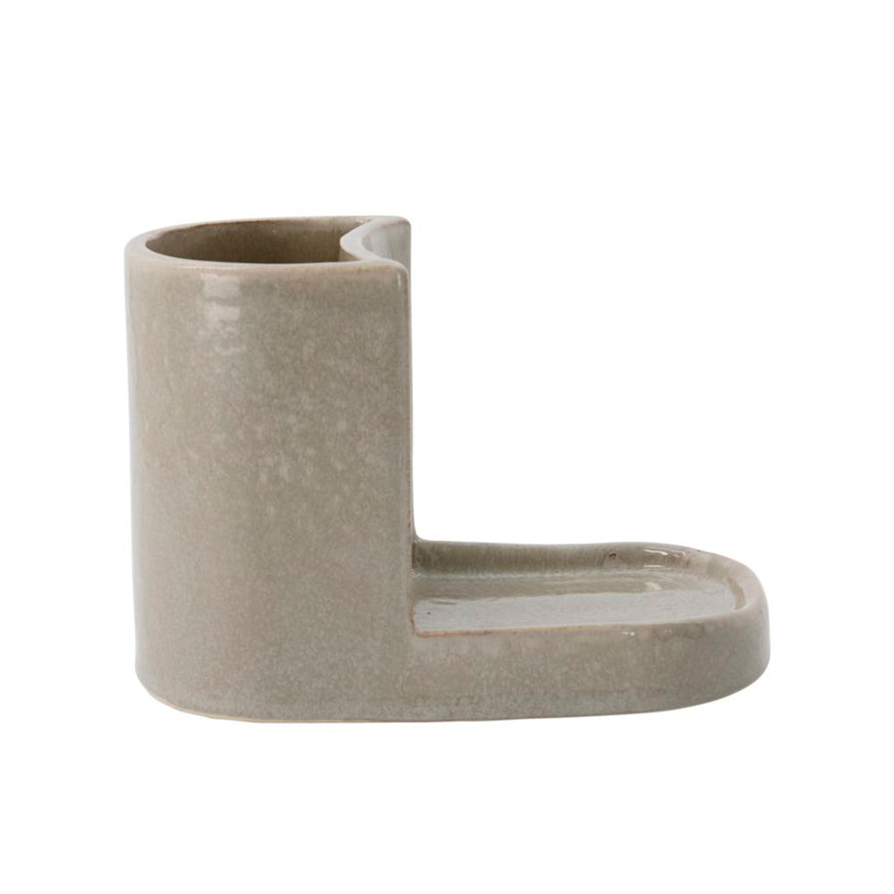 Ordnungssystem für Spülmittel & Spülbürste Datura - shellish grey 18 cm