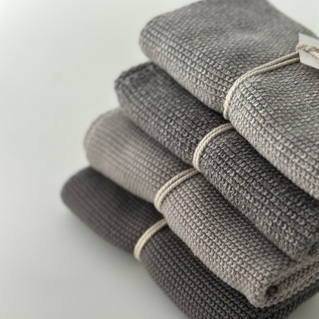 Gestricktes Küchentuch 40 x 50 cm - Flintgrau