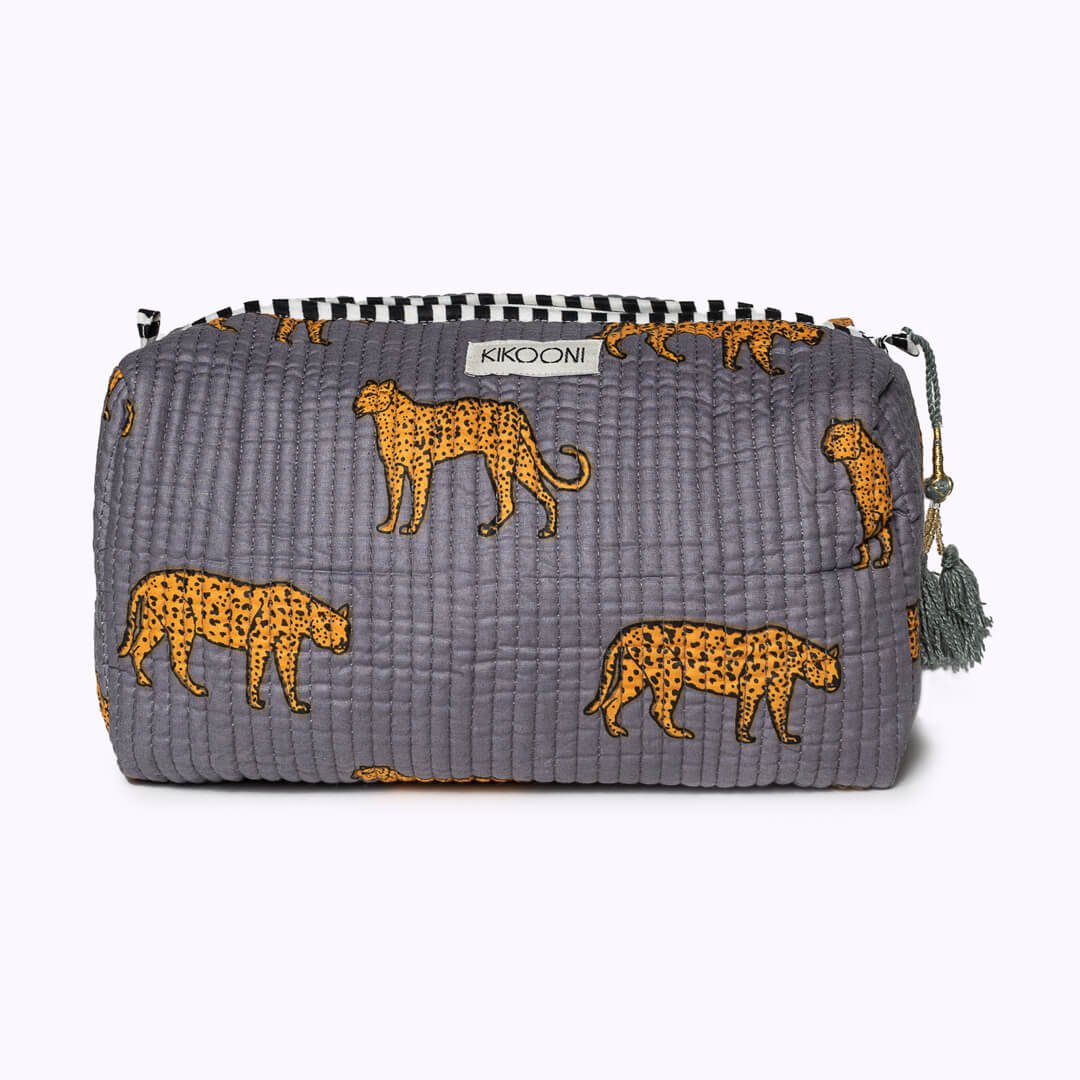 Kosmetiktasche "Grey Leopard"