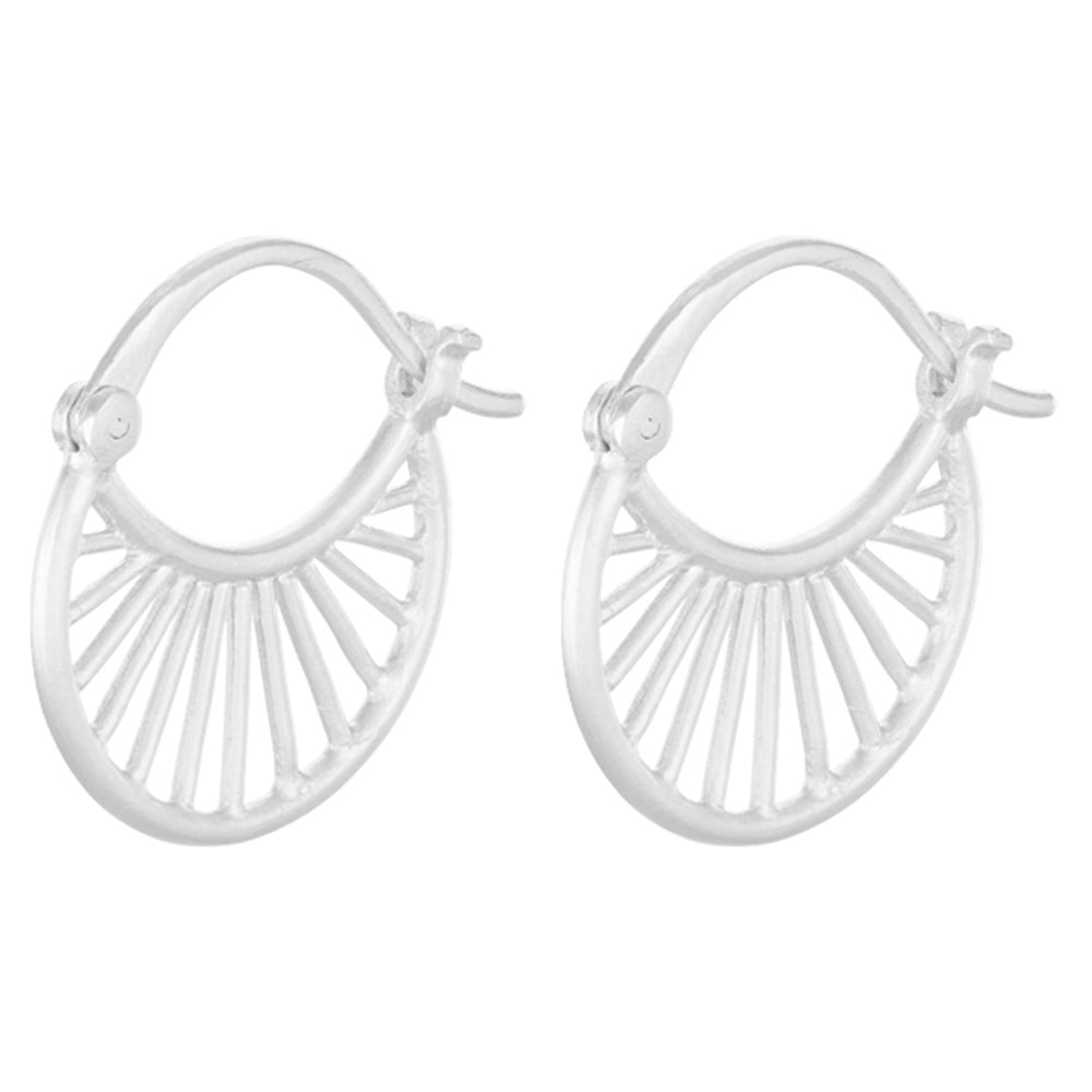 Ohrringe Small Daylight - silber 16 mm