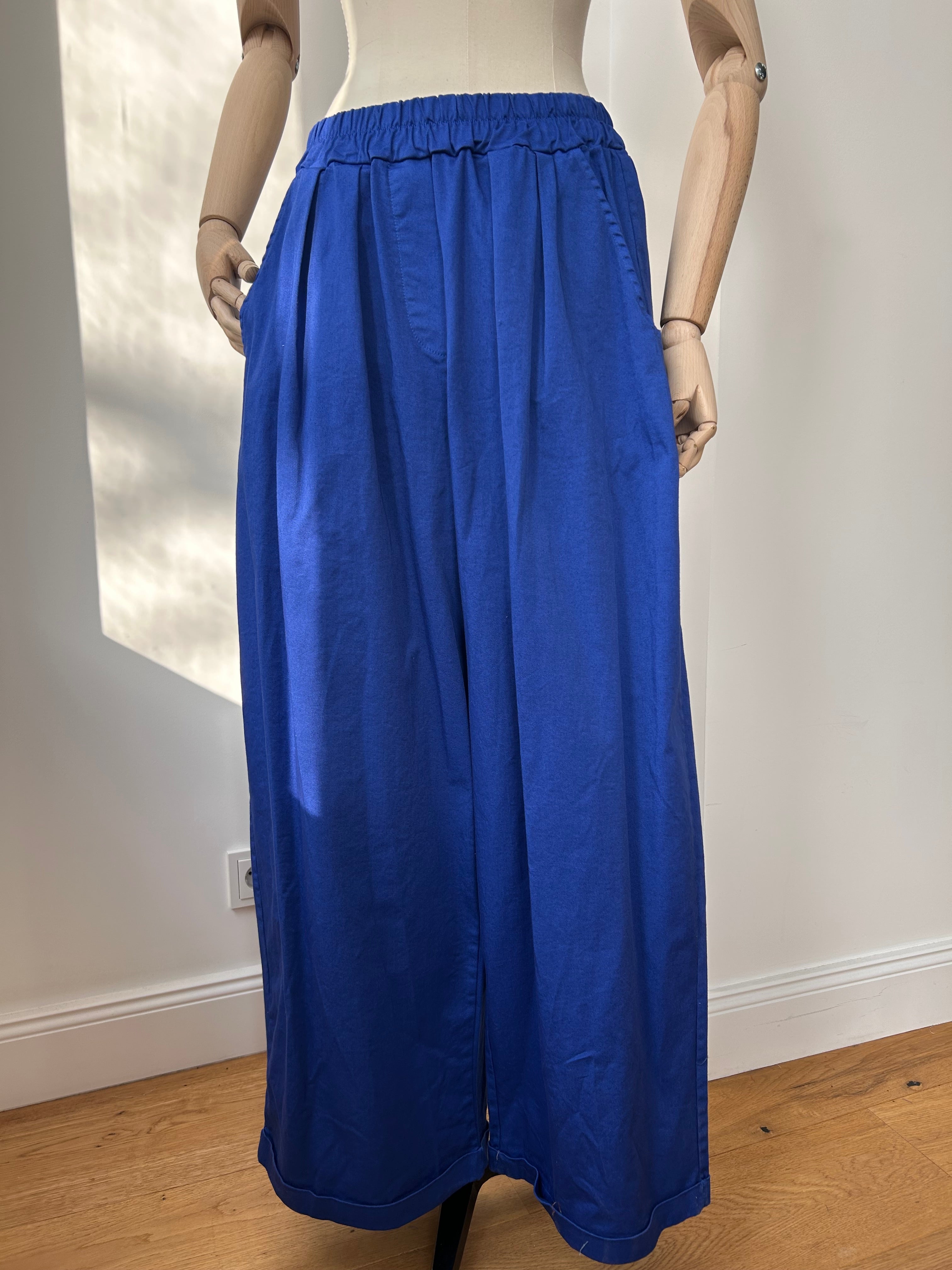 Culotte Palazzo-Hose - königsblau