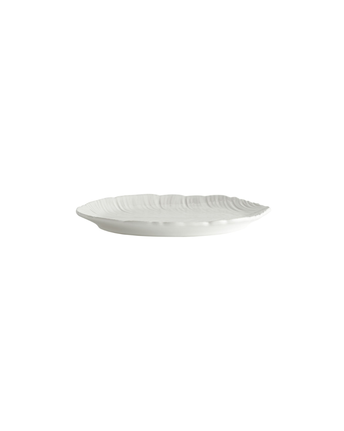 Kuchenteller PURE LEAF - Weiß (18 x 22 cm)