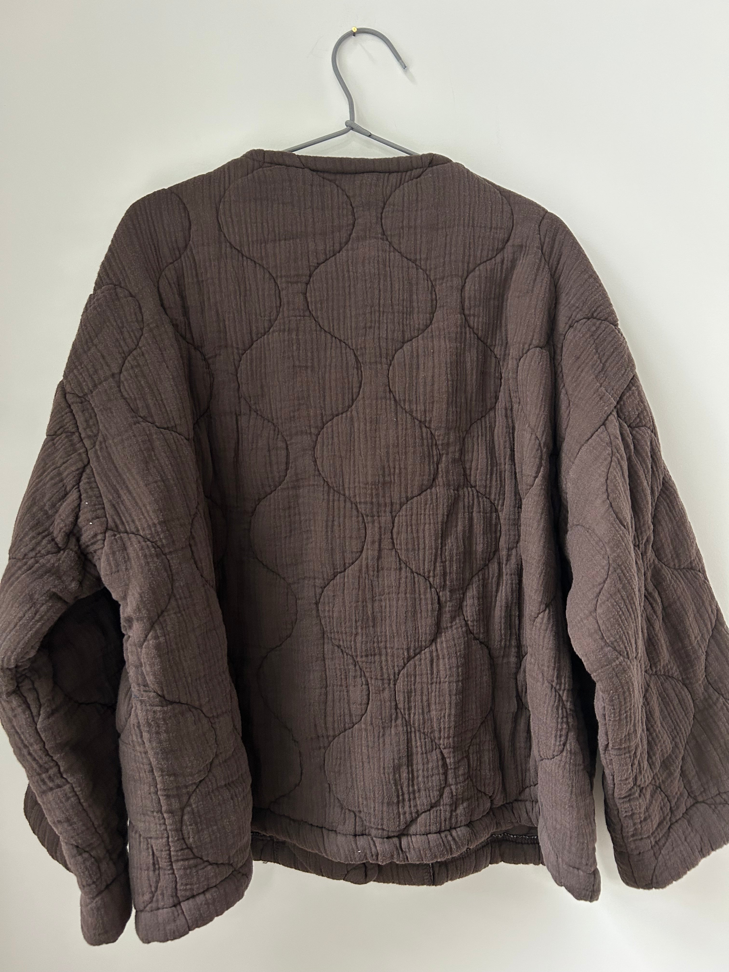 Steppjacke - dunkelbraun