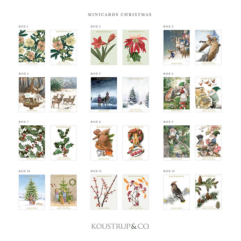 Minikarten - Lebkuchenhaus (10 Stk.)