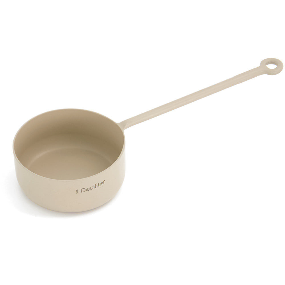 Messlöffel aus Metall - beige