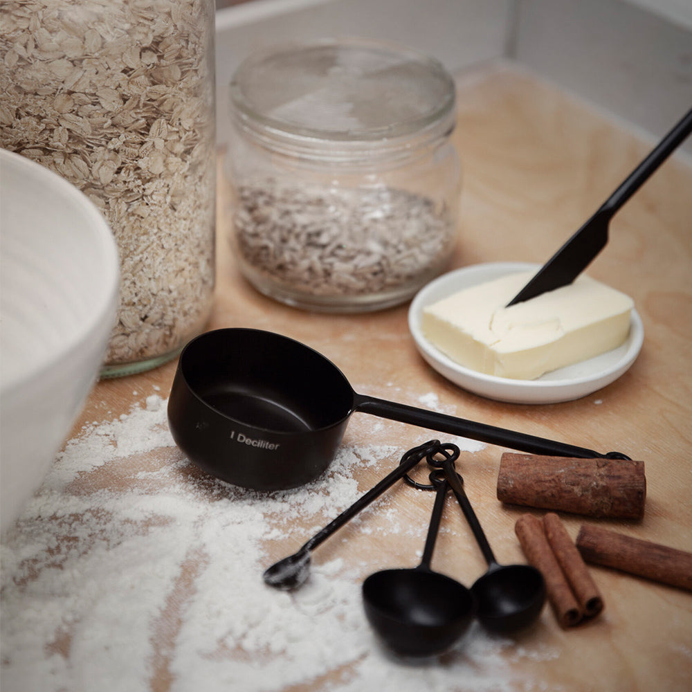 Buttermesser aus Metall - schwarz