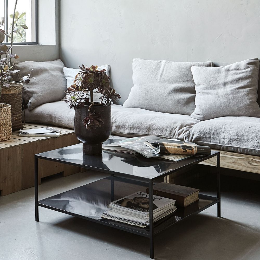 Couchtisch Fari - schwarz 85 x 85 cm