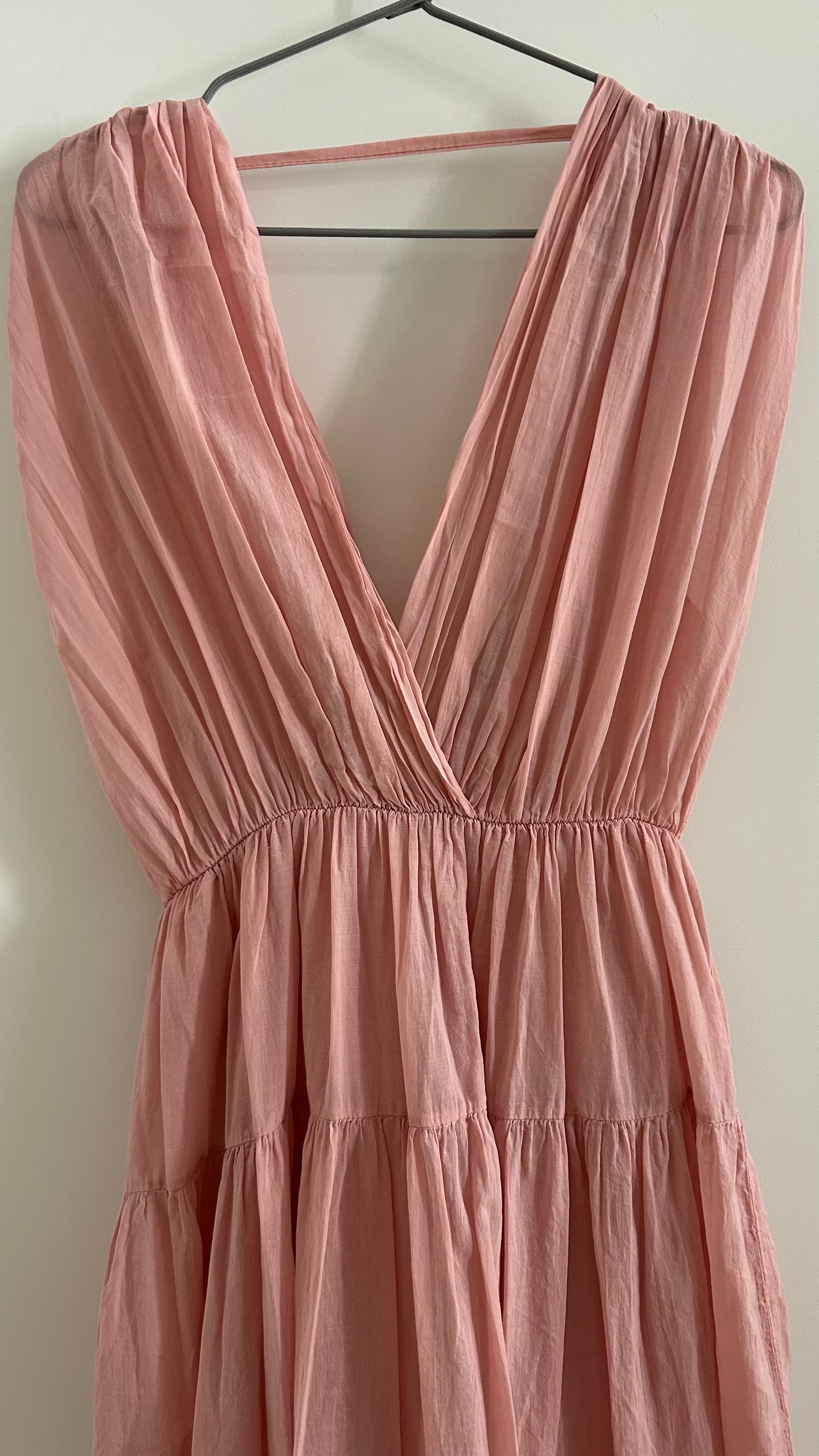 Ärmelloses Kleid - altrosa
