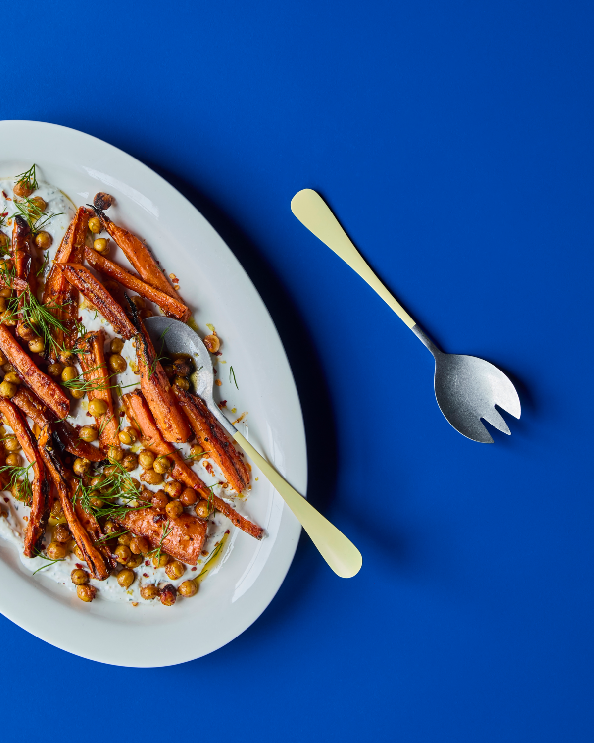 Salatbesteck Serv - Gelb