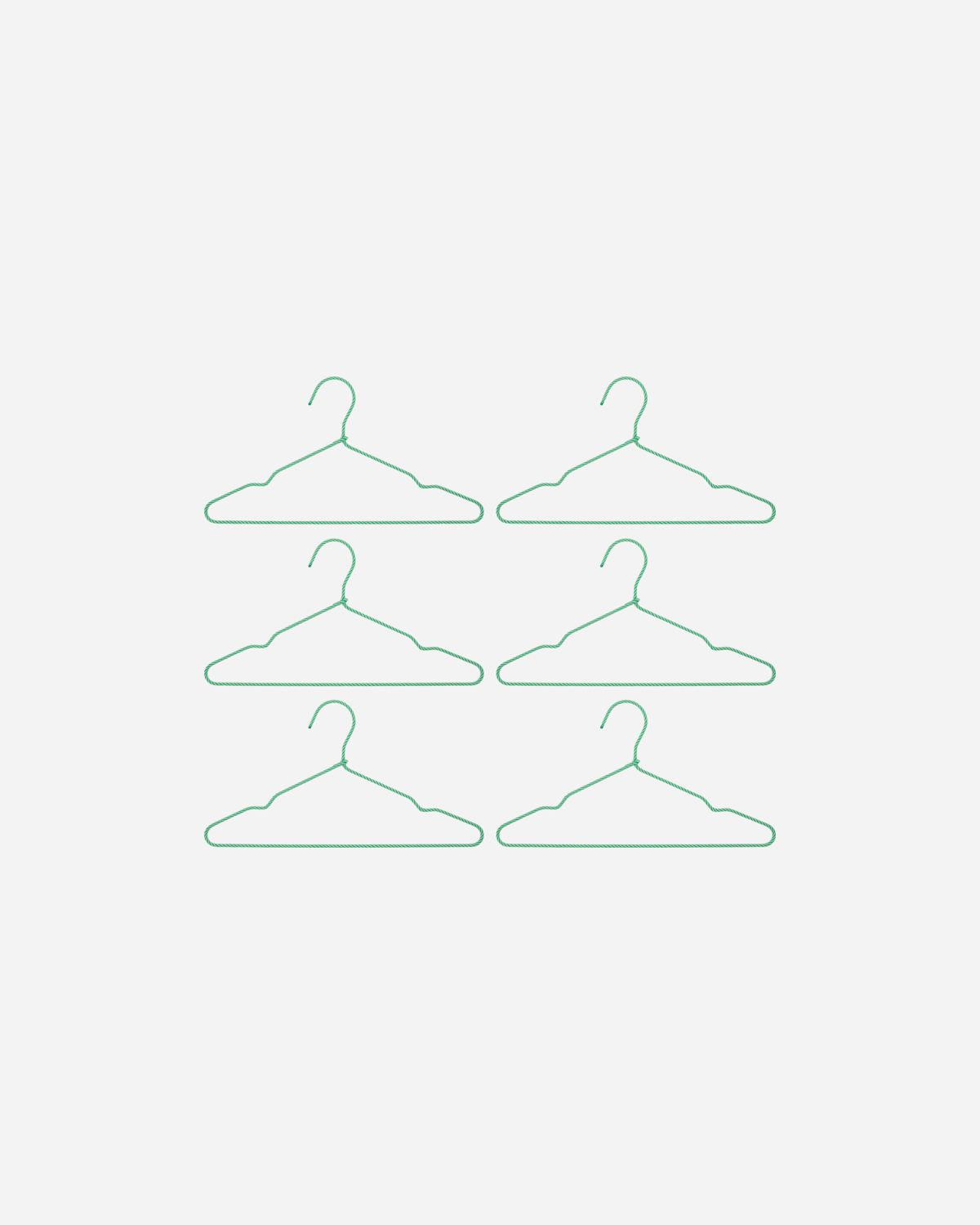 Kleiderbügel HDWire – Grün