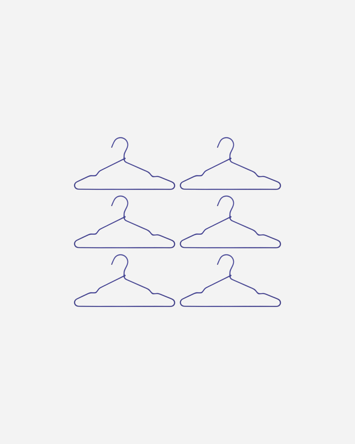 Kleiderbügel HDWire – Blau