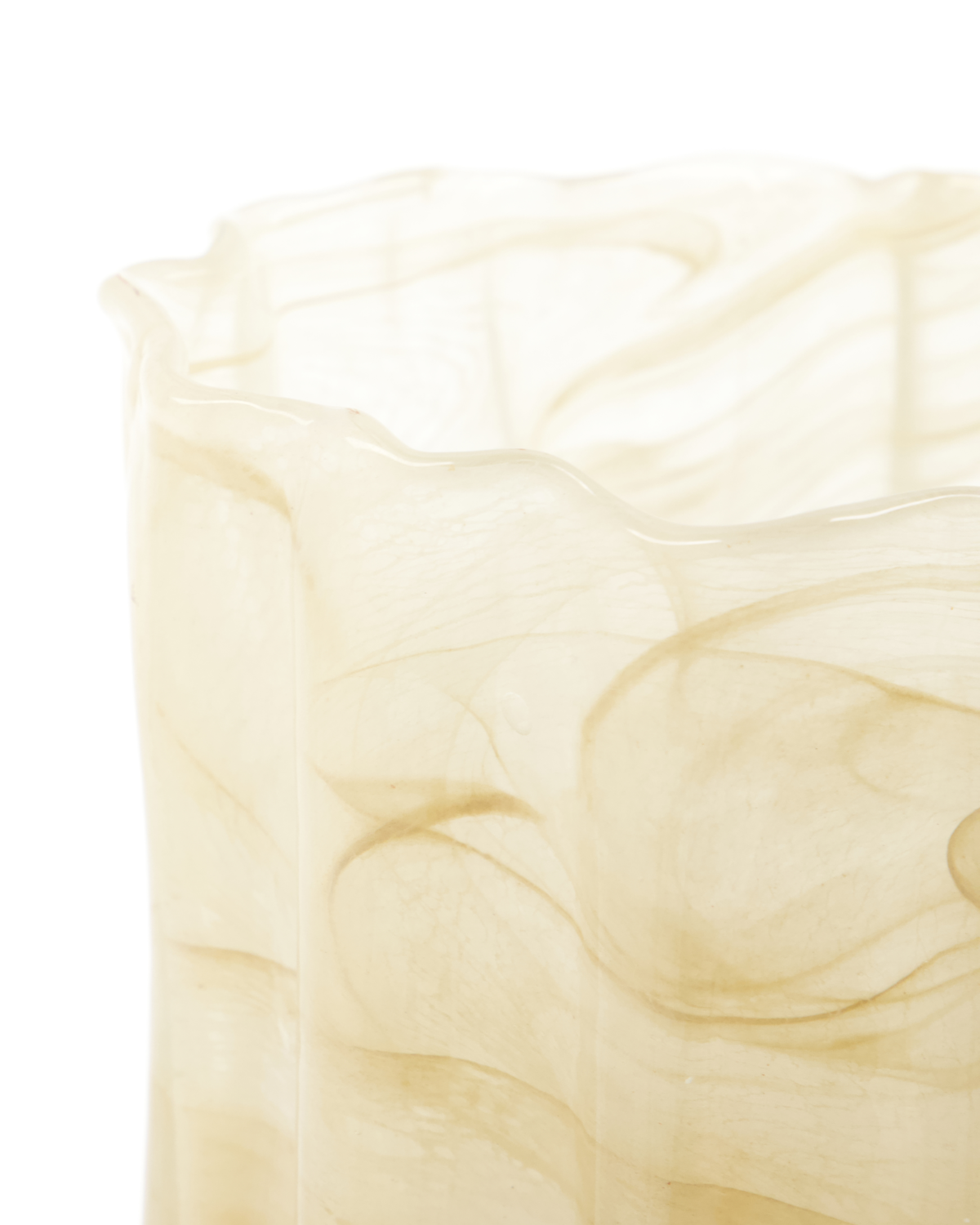 Teelichthalter Curl - beige 2er Set