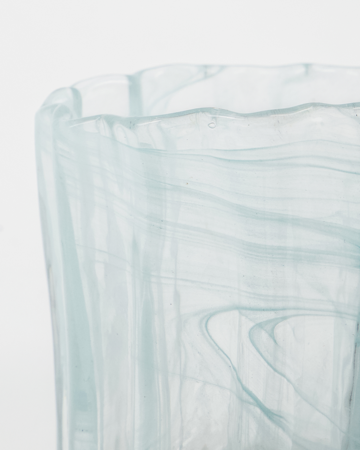 Teelichthalter Curl - blau 2er Set