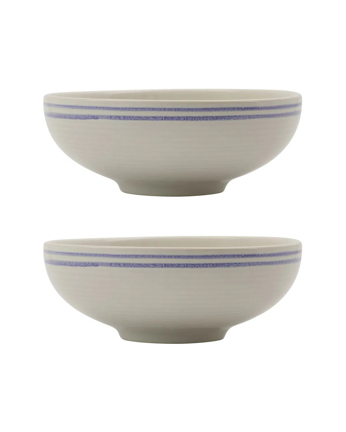 Schüssel Bistro 2er-Set - Blau / Weiß