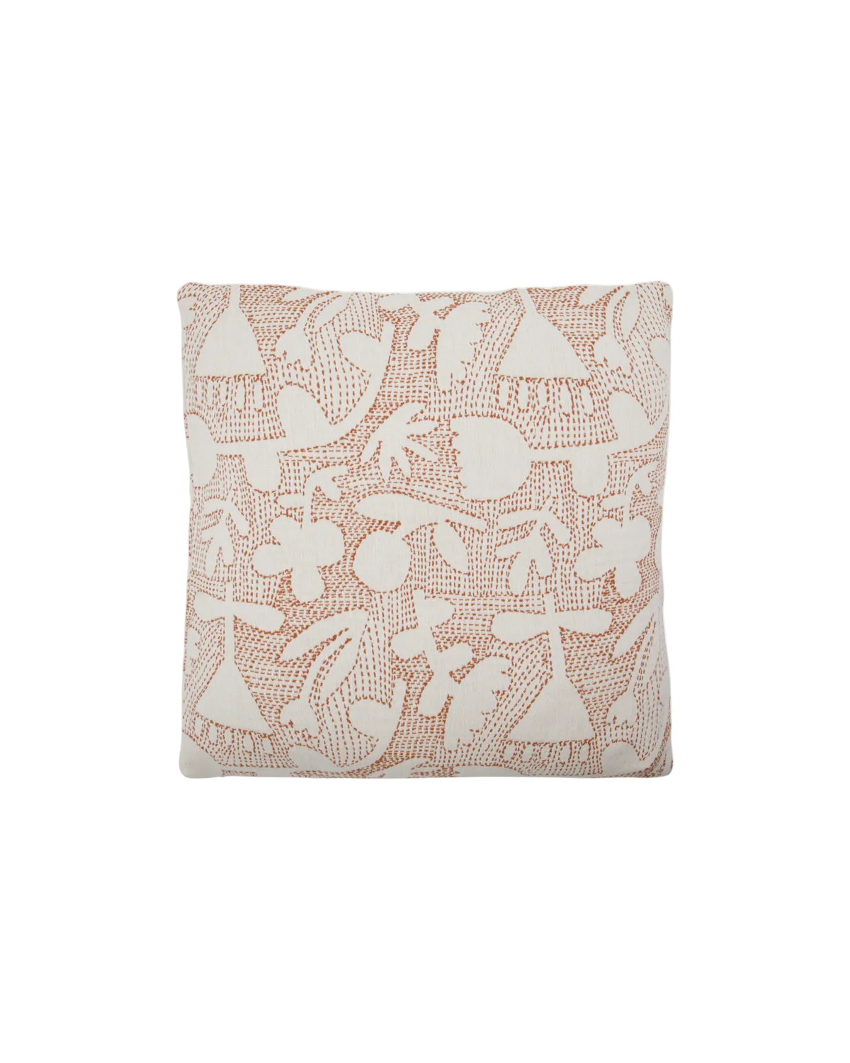 Kissenbezug Mori – Off-White / Braun 50x50
