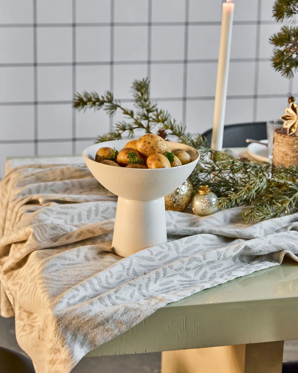Steingut Servierschale Serve - Off-White