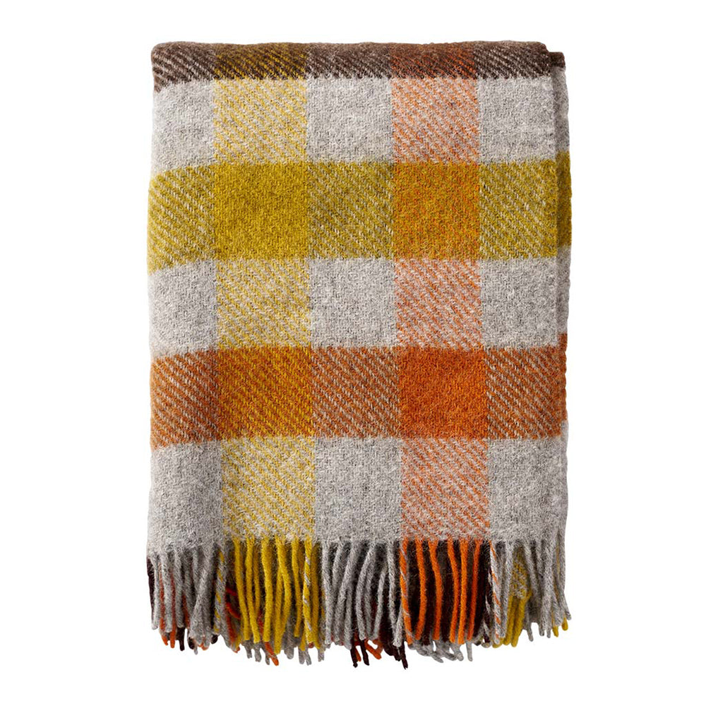 Wolldecke Gotland - multi yellow