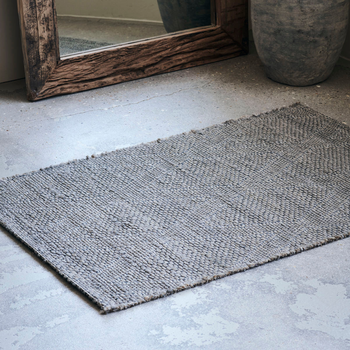 Teppich Mara - grau 85 x 130 cm