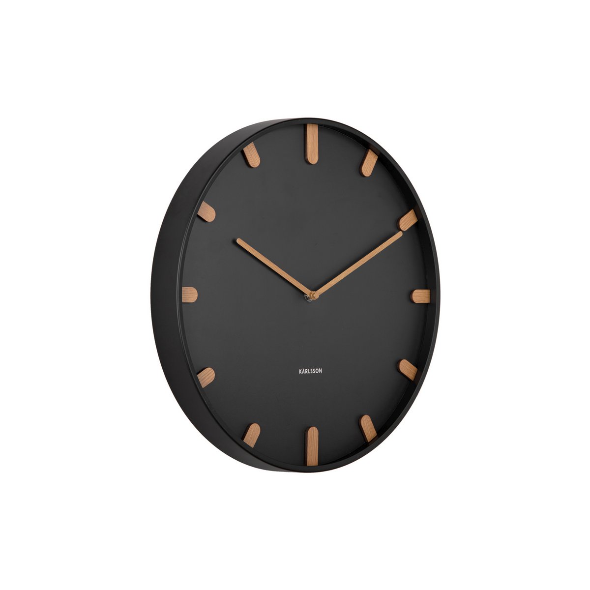 Wanduhr Grace - Schwarz