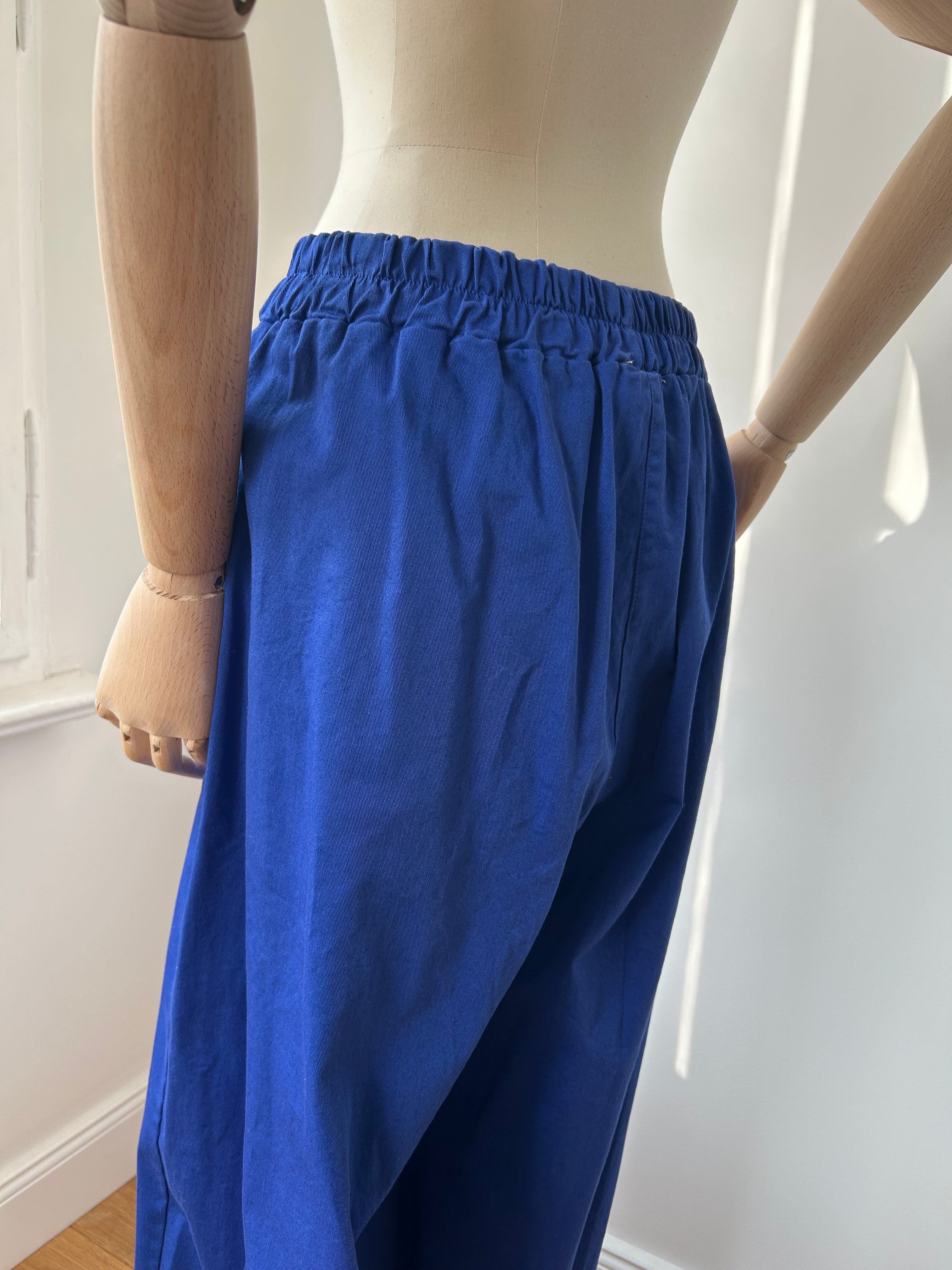 Culotte Palazzo-Hose - königsblau