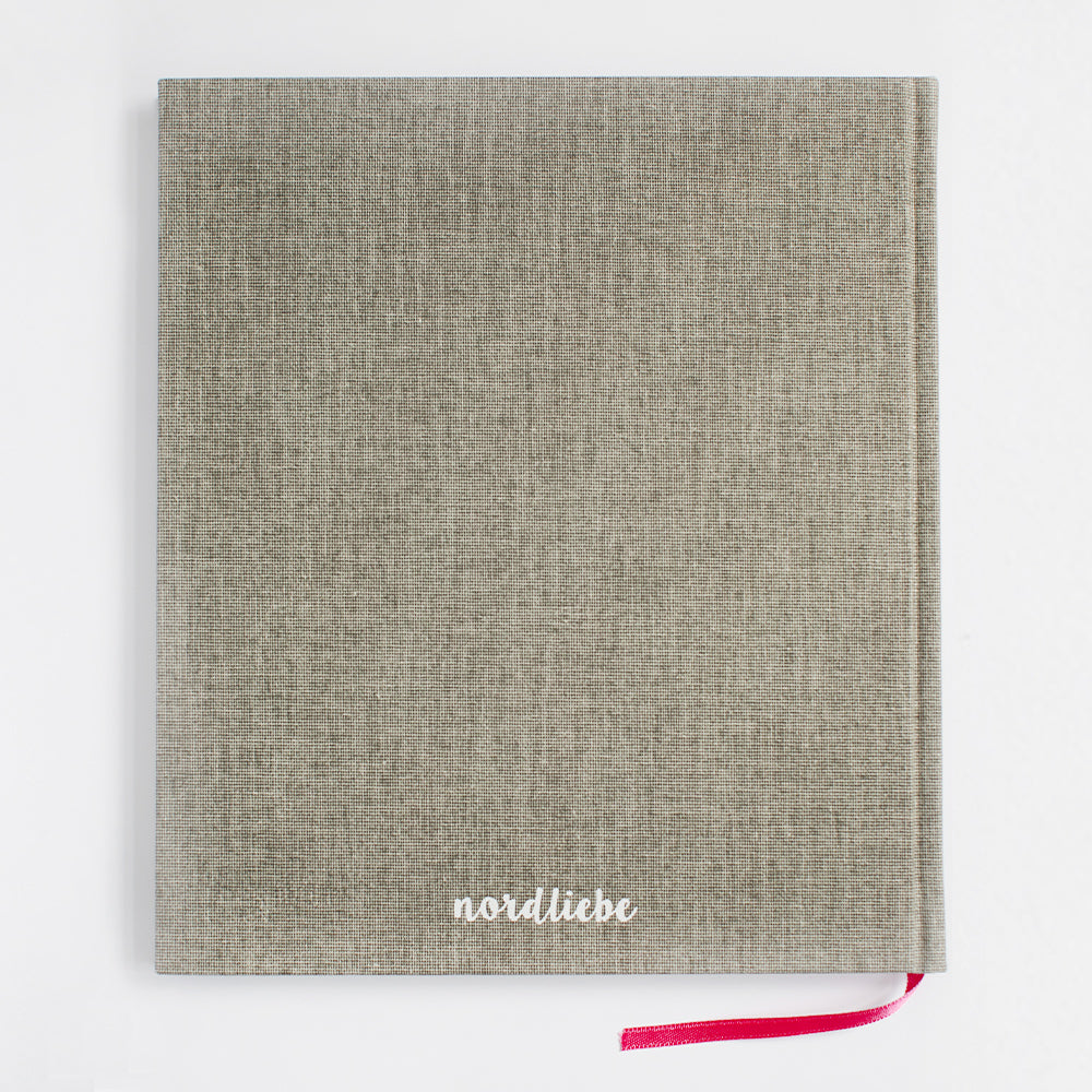 Notizbuch Dalapferd - grau 21 x 24 cm
