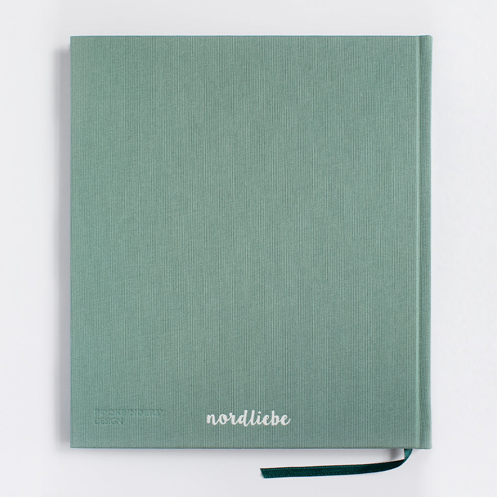 Notizbuch Dalapferd groß - dusty green 21 x 24 cm