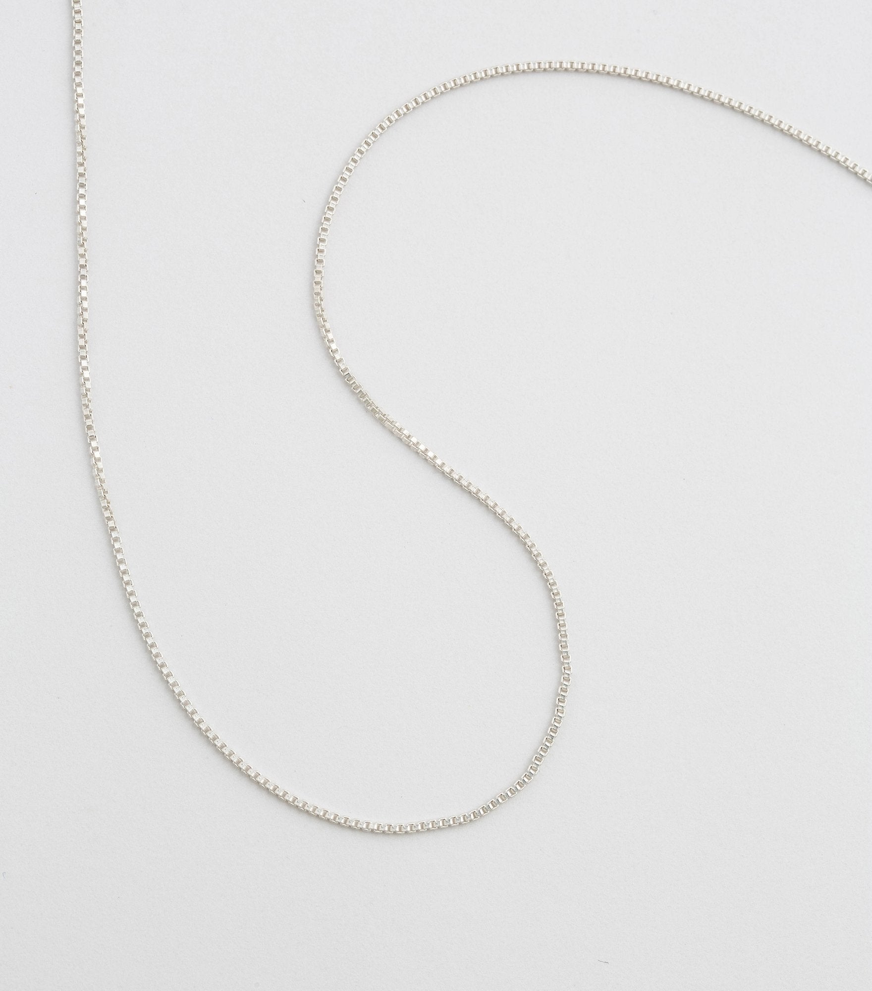 Halskette Short Box Chain - Silber