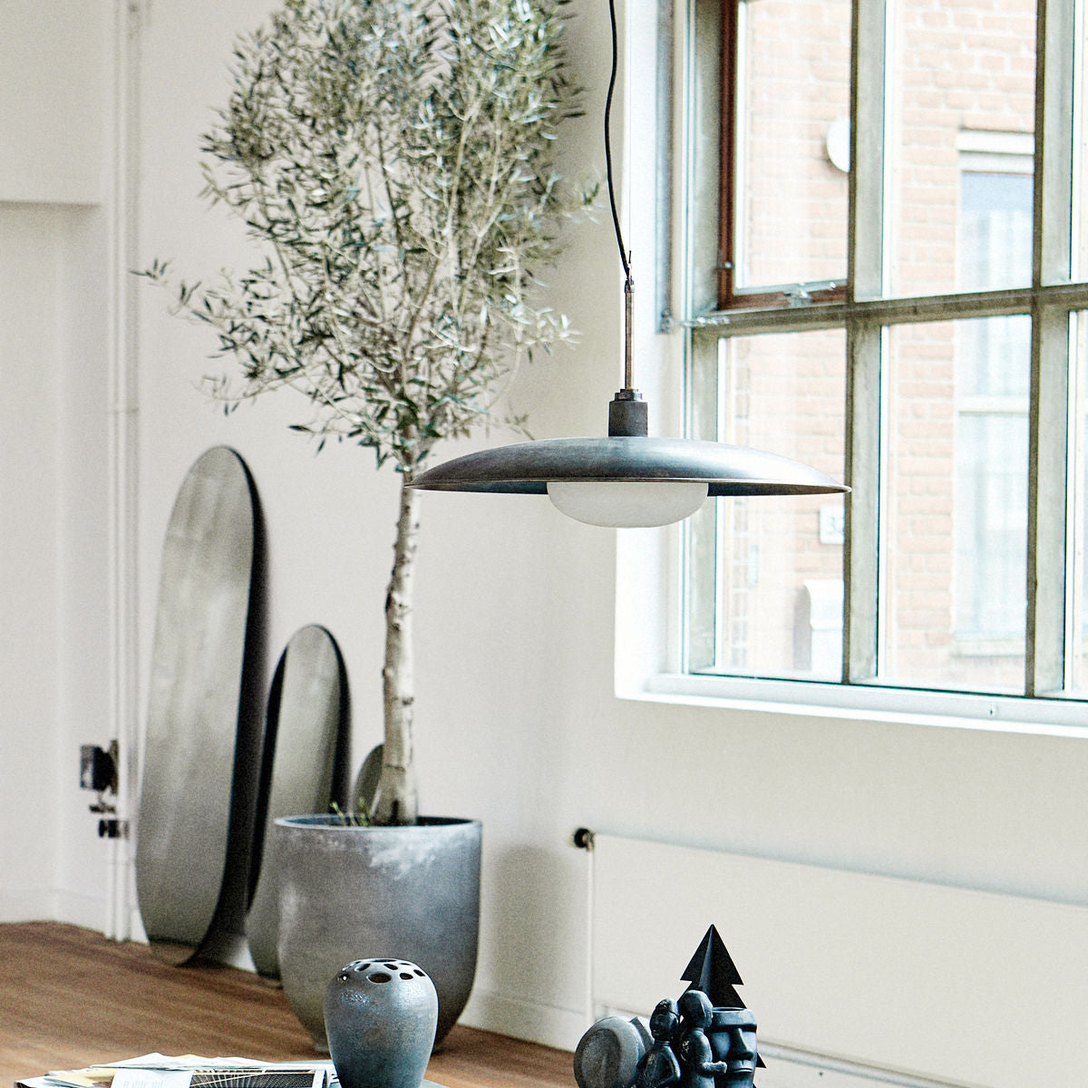 Lampe Boston - antikes braun Ø 60 cm