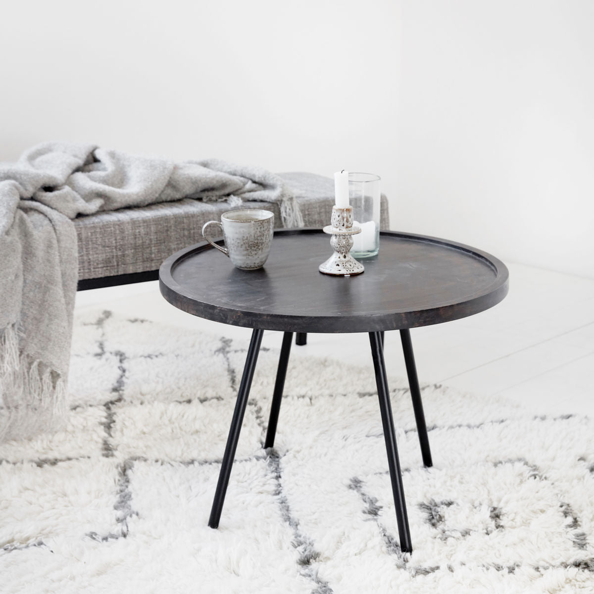 Couchtisch Juco - schwarz h 45 cm